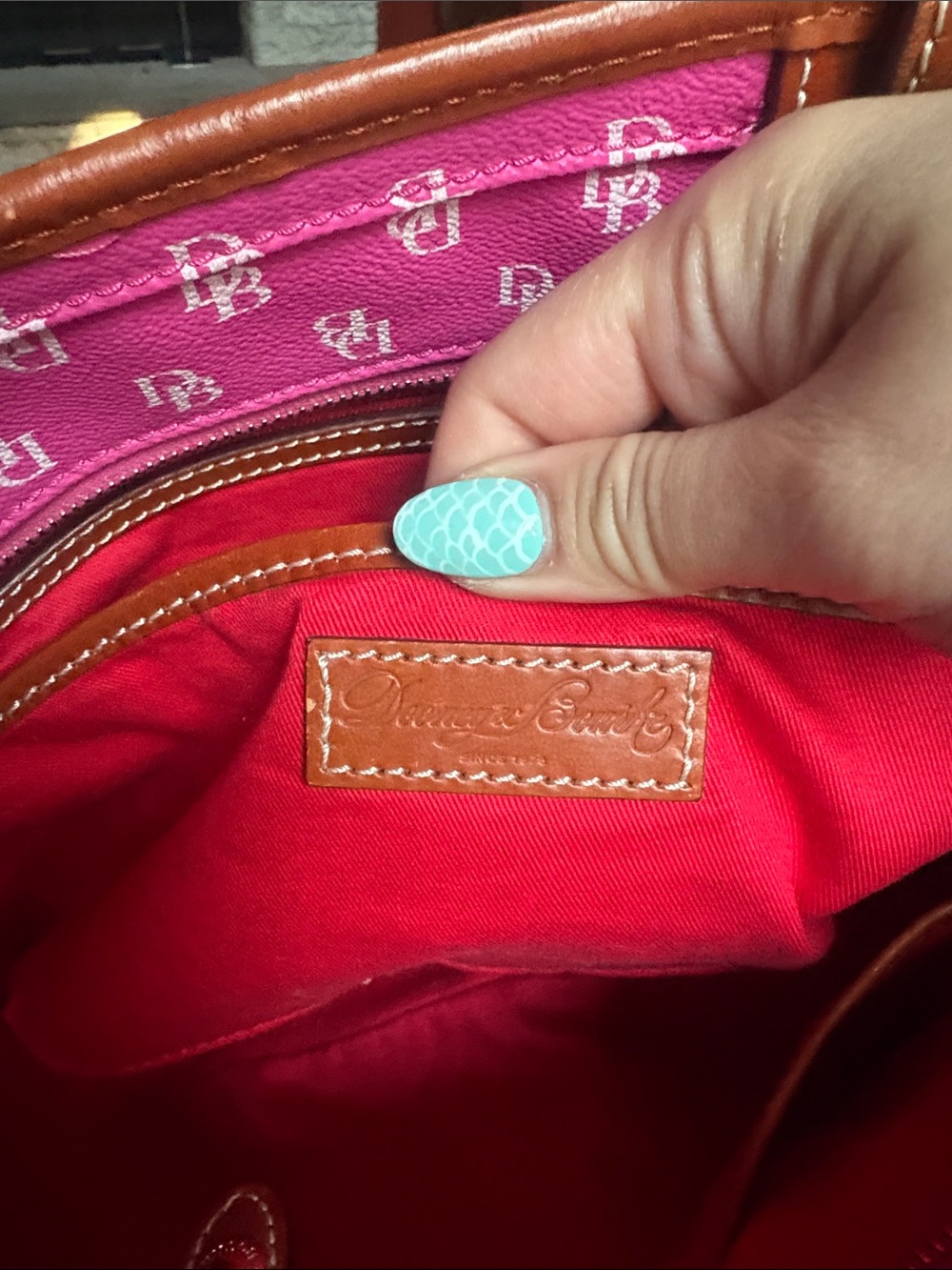 Dooney & Bourke Gretta  Leisure Shopper Pink - Picture 5 of 5
